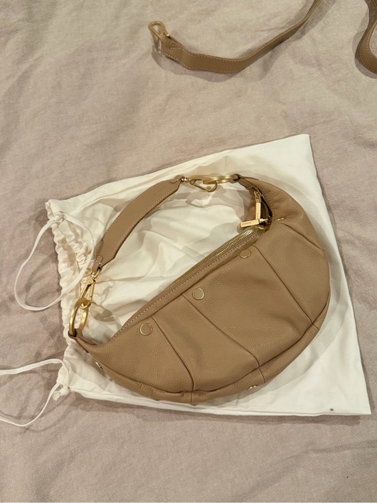 Hammitt Handbags - Hammitt Erica small leather croissant slouchy shoulder bag